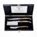 LAGUIOLE Luxury - nože na sýr 3 ks, rukojeť olivové dřevo